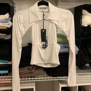 NWT I AM GIA two piece top